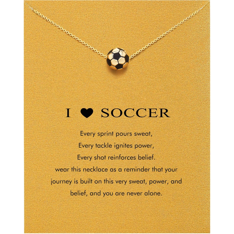 Baydurcan Soccer Mom essentials Gifts Soccer Necklace Gifts for Women Accessories Jewelry - Image 1