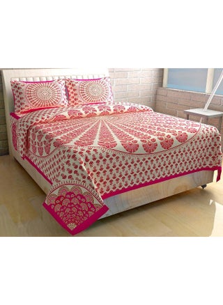 Urban Magic 104 TC Cotton Jaipuri Printed Queen Size Bedsheet - pzsku/ZC70C4B391CB910938B57Z/45/_/1737536951/306f6d3e-e682-492c-8c42-0835918ca183
