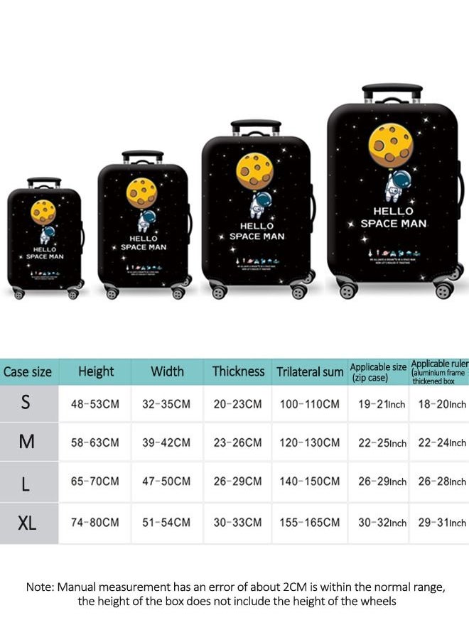 HomarKet Travel Luggage Cover Spandex Suitcase Protector Washable Baggage Covers  - Image 2