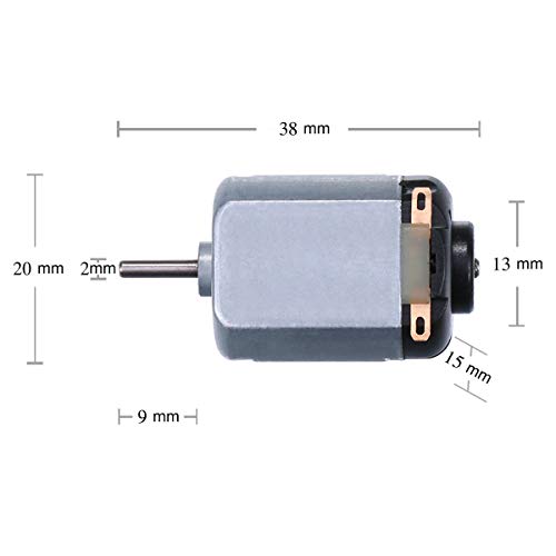Topoox 6 Pack DC 1.5-3V 15000RPM Mini Electric Motor for DIY Toys, Science Experiments - Image 2