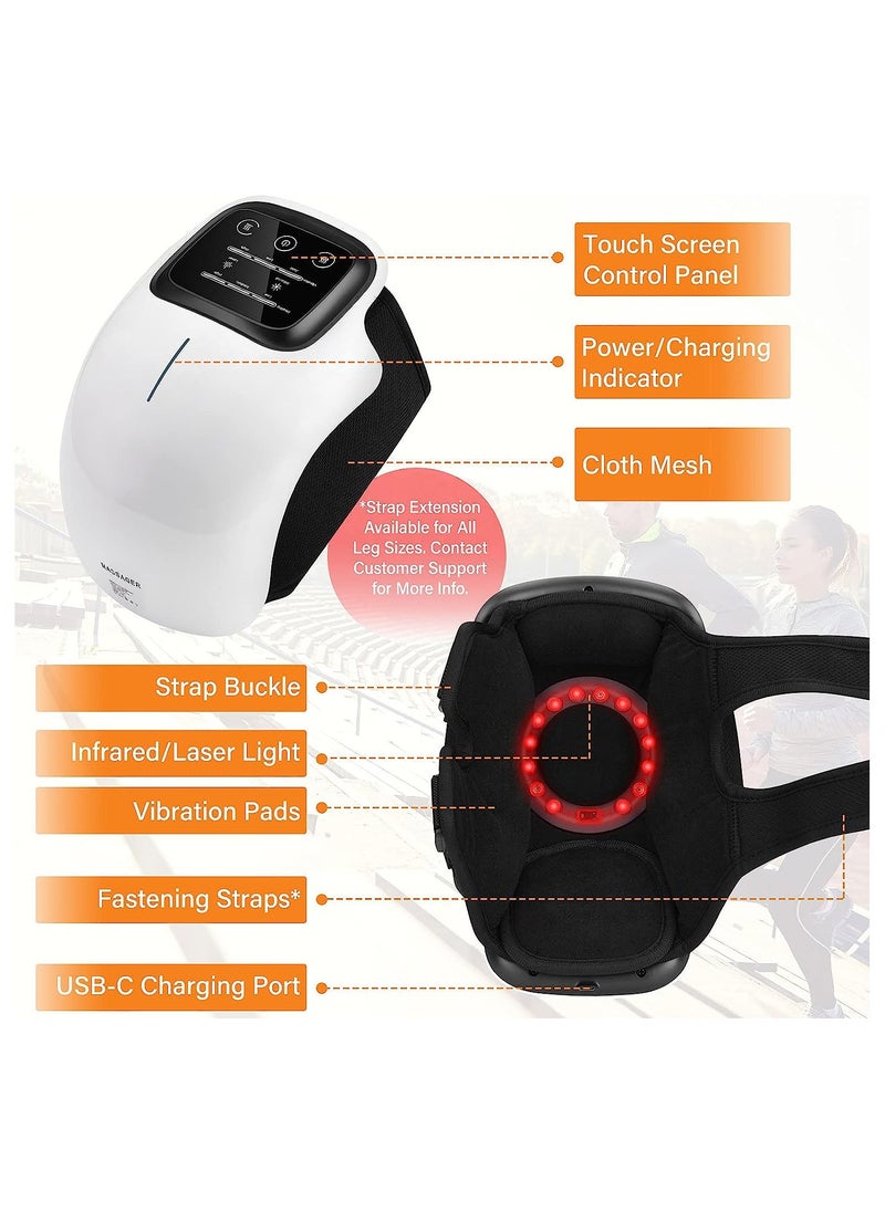 General - Cordless Knee Massager, Infrared Heat and Vibration Knee Pain Relief for Swollen Stiff Joints, Stretched Ligaments and Muscle Injuries - Image 1