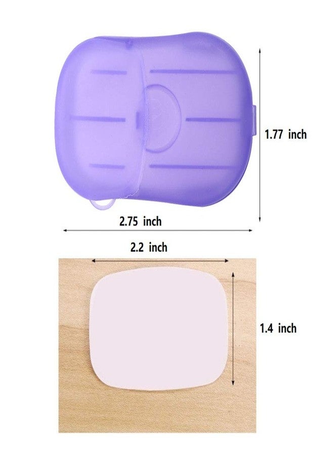 No branded Disposable soap Piece Portable Travel soap Box Travel Hand Washing Piece Cleaning 20 Pieces soap Paper Mini Box（Five colors, a total of 10 boxes, a total of 200 pieces） - Image 3