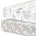 Pobibaby Pobibaby - 2 Pack Premium Fitted Baby Girl Crib Sheets for Standard Crib Mattress - Ultra-Soft Jersey Knit, Safe and  - Image 2