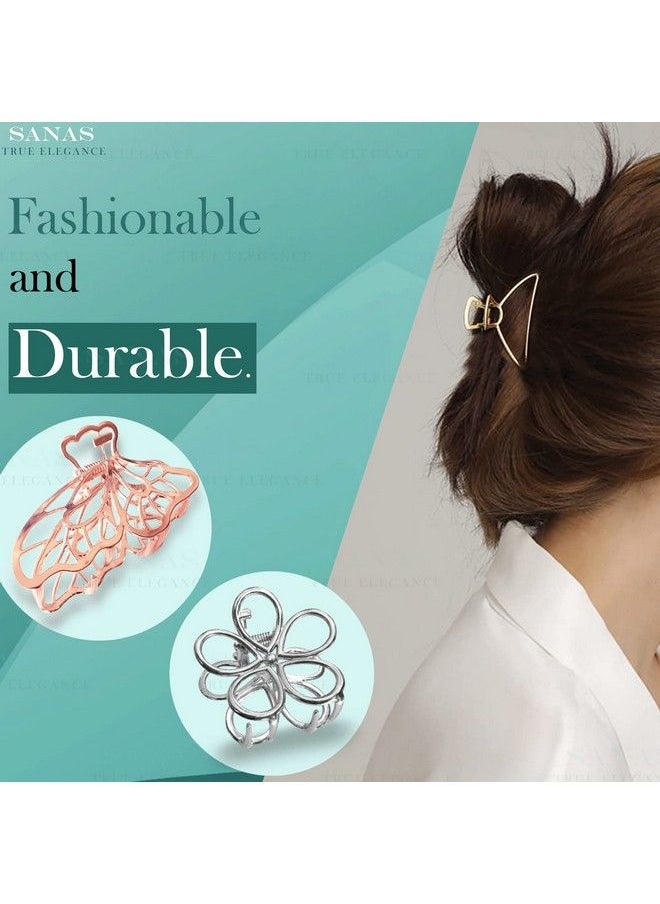 Hollow Hair Clips Medium Metal Clutchers Golden Silver Bronze Butterfly For Girls And Women Minimalist Dainty Round Geometric Clamps Hair Clutchers Metal Hairties 8 Pcs - pzsku/ZC70C768AFA021FF98E3CZ/45/_/1682335964/b23fac60-3b19-4603-bc8c-7733f2baa2ad