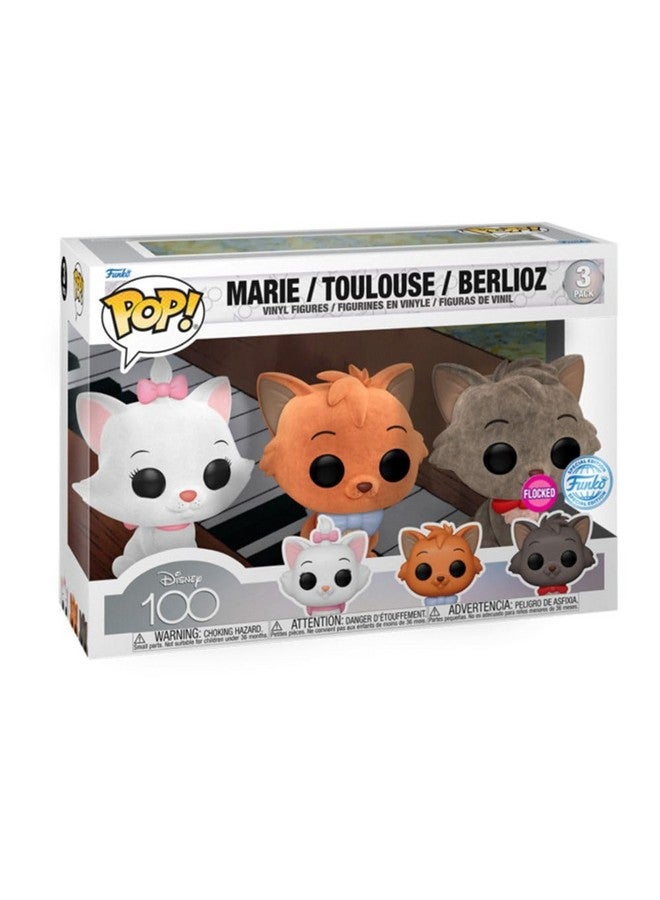 Funko Funko Pop! Disney The Aristocats 3-Pack (Flocked) Special Edition Exclusive  - Image 2