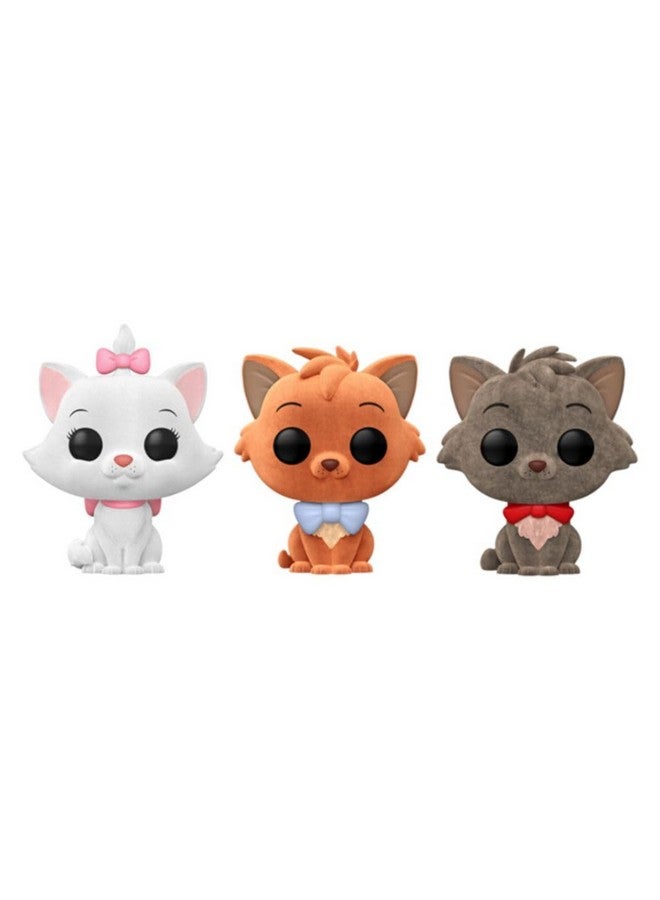 Funko Funko Pop! Disney The Aristocats 3-Pack (Flocked) Special Edition Exclusive  - Image 1