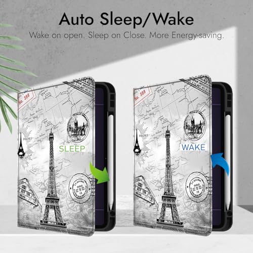 Robustrion Cover Case for OnePlus Pad 3 13.2 inch Cover, Folio Cover Case for OnePlus Pad 3 Cover with Pencil Holder 13.2 inch [Auto Sleep Wake Support] - Eiffel - Image 3