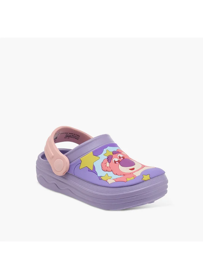 ديزني Boys Lots-o'-Huggin' Bear Applique Detail Clogs with Backstrap