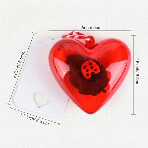 MIAHART 30 Pack Valentines Erasers Set Animal Pencil Erasers Filled Hearts Box and Valentine's Cards forTeenager Valentines Party Favors, Carnivals Gift, Supplies (Animal) - Image 3