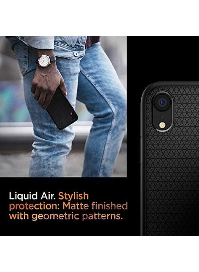 إيروريكس جراب Liquid Air Armor مصمم لهاتف Iphone Xr 2018 باللون الأسود غير اللامع - Image 4