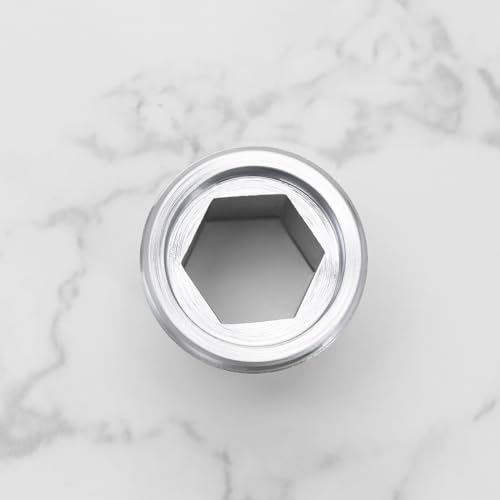 Micro Traders محولات ميكرو 2 قطع M18.5-M22 ذكر إلى ذكر متوافق مع إيكيا ومتوافق مع جروهي ومتوافق مع نيبيرل محول صنبور TJ محول نحاسي - Image 5