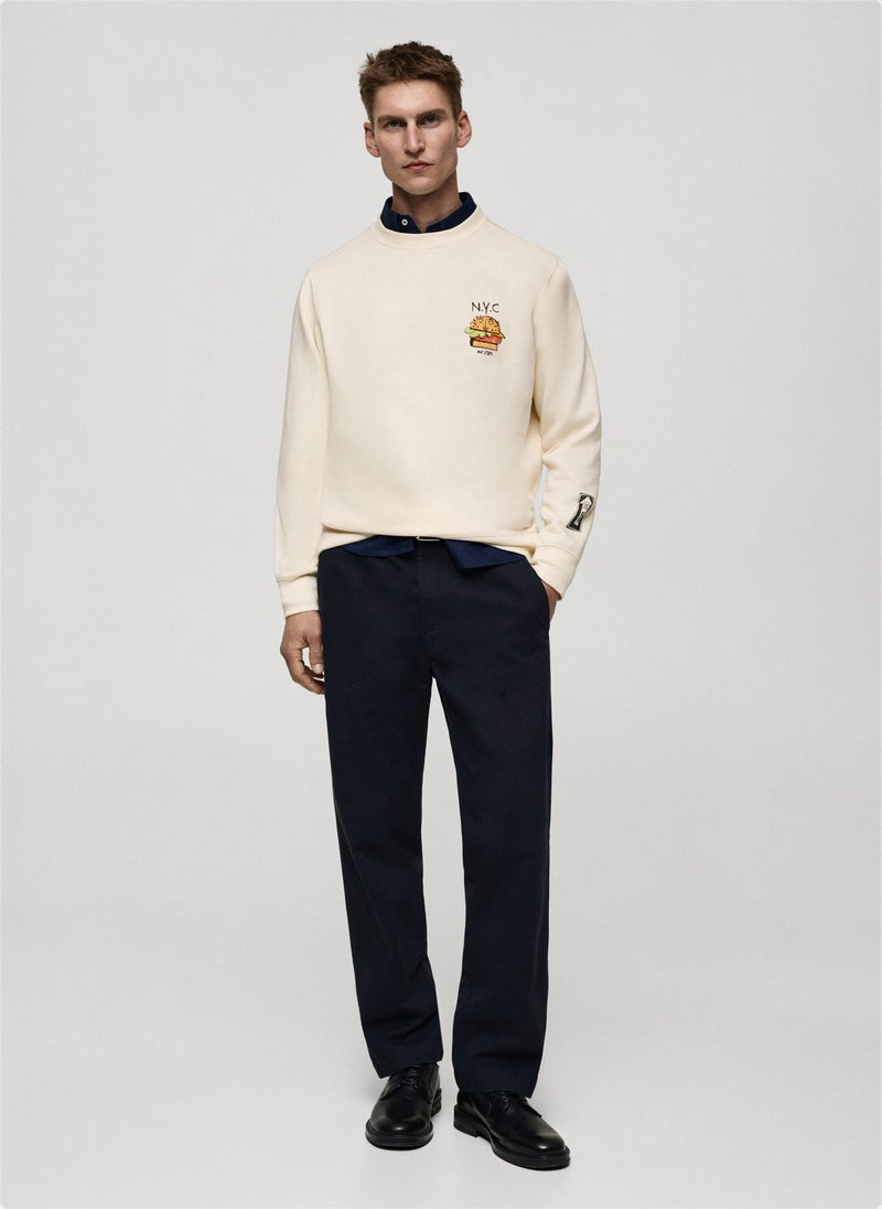 Mango Man Graphic-Print Cotton Sweatshirt  - Image 5