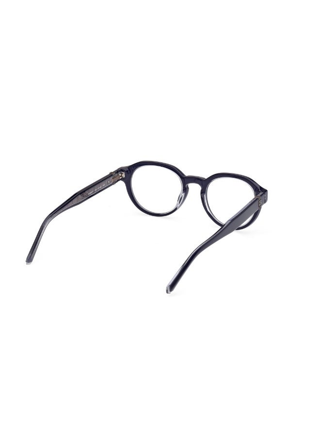 GUESS Gu50083 Round Acetate Frames For Men Size 50, Blue - Image 5