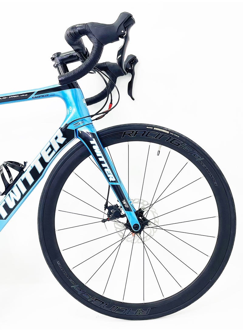 Twitter Sniper Pro Aero Road Race Bike XL 56.5 cm (54 cm seat tube) Blue 700×25c Maxxis Detonator Hydraulic Disc - Image 2