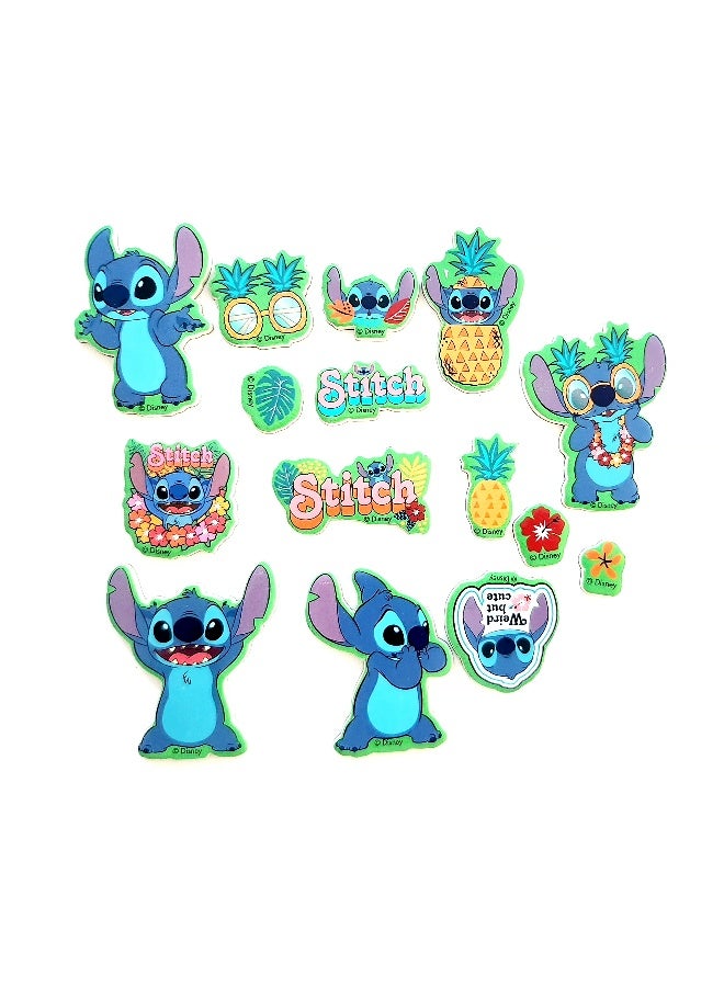 Disney Stitch Wooden Magnetic Characters | Decorative Fridge Magnet | Pack of 15 |Home, Kitchen, Office Use | Multicolor | Age 3+ - Image 3
