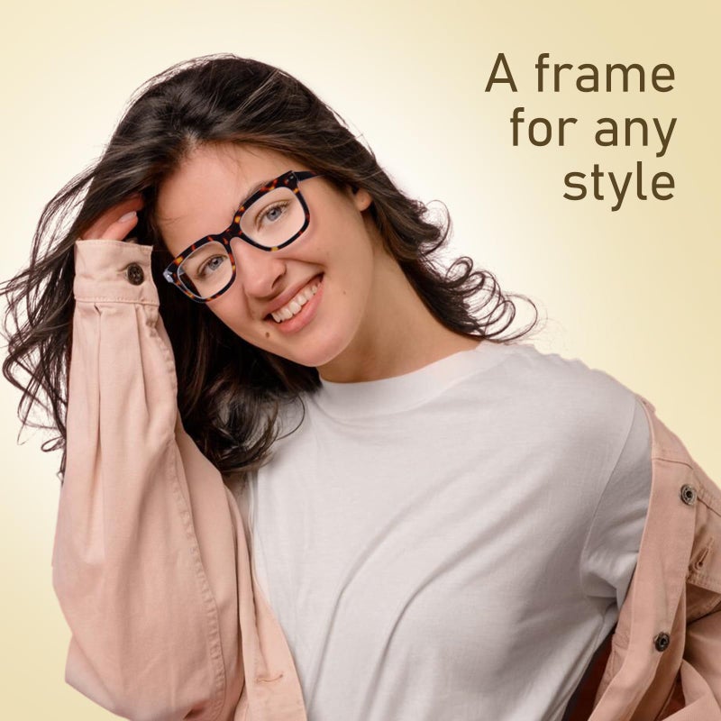 Chofilord 6 Pack Fashion Reading Glasses For Women Men Blue Light Blocking Oversized Square Readers With Spring Hinge (6 Pack Colorful D  1.25  X) - Image 2