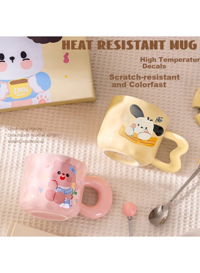 Pakchoice Mark Cup With Lid Gift Box Company Team Building Girlfriend Birthday Gift Souvenir Pacha Dog High-Value Coffee Cup - Image 5