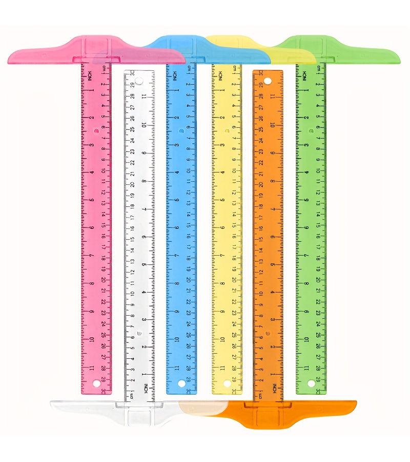 Measuring Layout Ruler Tool Generic T-Square Ruler T Square Orange Dual Sided Measuring Tool For ...