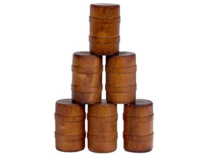 Lionel Six Pack of Wooden Barrels Model Train Accessory (612745) - Image 4