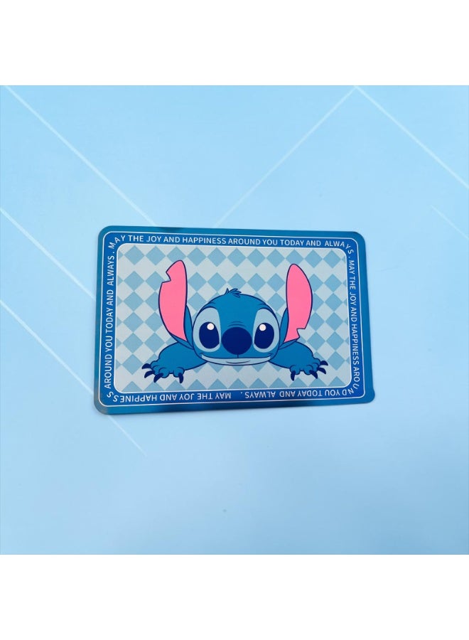 Small Rectangular Cartoon Floor Mat – Blue Printed Design for Bathroom, Bedroom Entrance & Bedside - Image 1