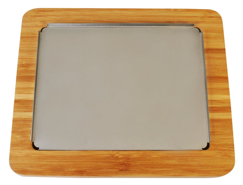 Artestia Artestia Bamboo Platter for Cooking Steak Stone Replacement Serving Trays Chacutery Accessories Board for Family Garthering PartiesWithout Stone 