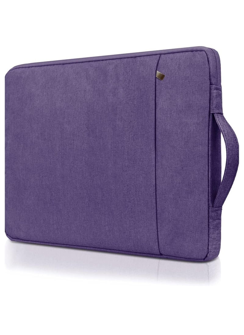 Generic - Macbook Pro 15" (2019/2018/2017/2016) A1990/A1707 Touch Bar Laptop Sleeve Carry Case Notebook Tablet Bag (Purple) - Image 1