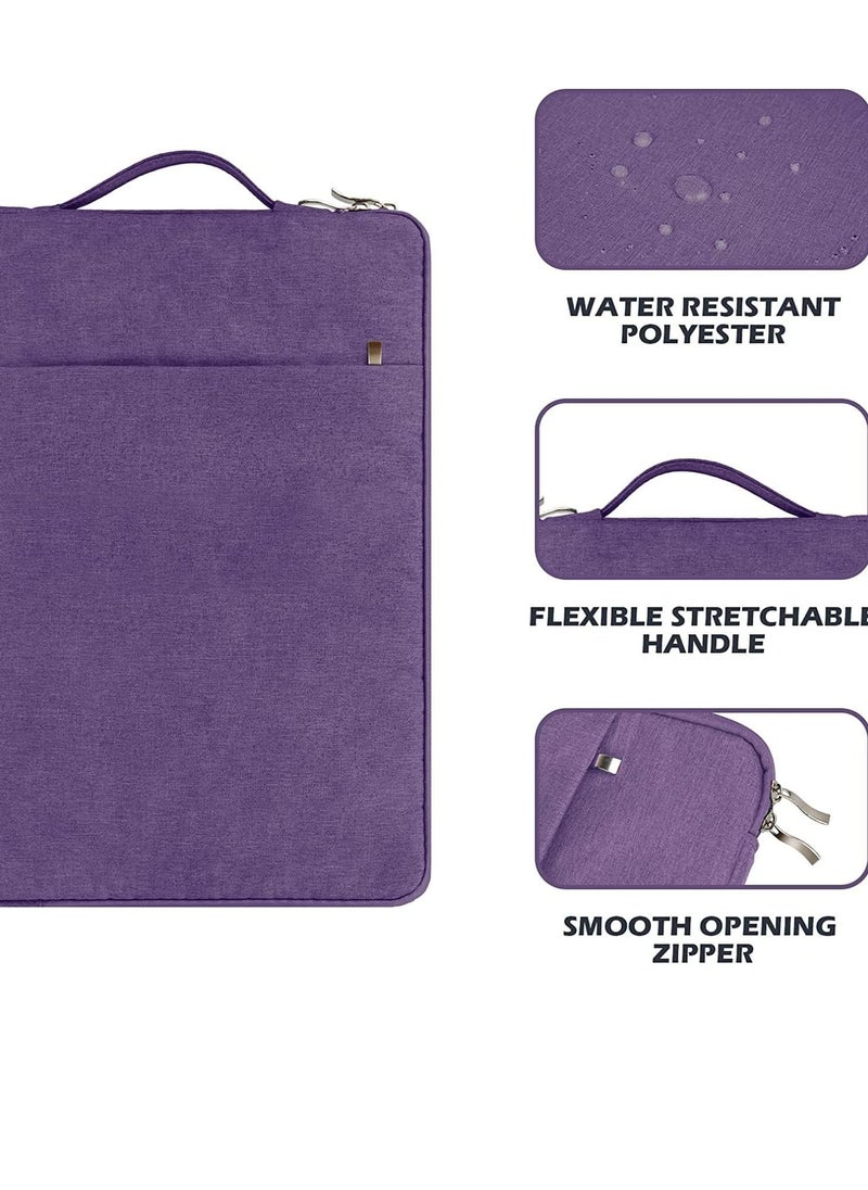 Generic - Macbook Pro 15" (2019/2018/2017/2016) A1990/A1707 Touch Bar Laptop Sleeve Carry Case Notebook Tablet Bag (Purple) - Image 1