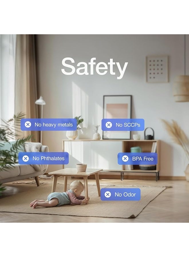 واقيات زوايا الأثاث - 12 قطعة شفافة لحماية الأطفال من الحواف الحادة - Image 3