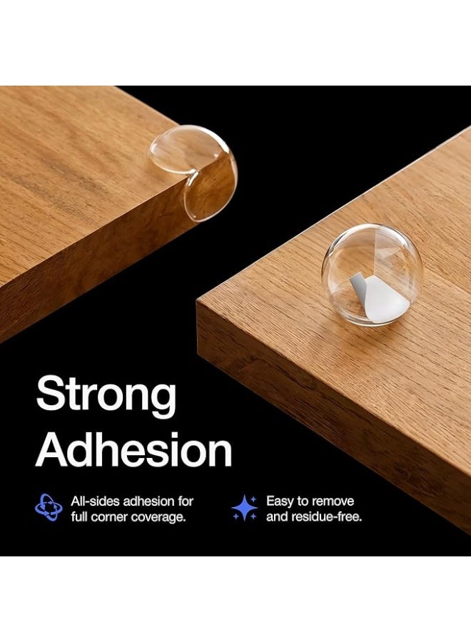 واقيات زوايا الأثاث - 12 قطعة شفافة لحماية الأطفال من الحواف الحادة - Image 4
