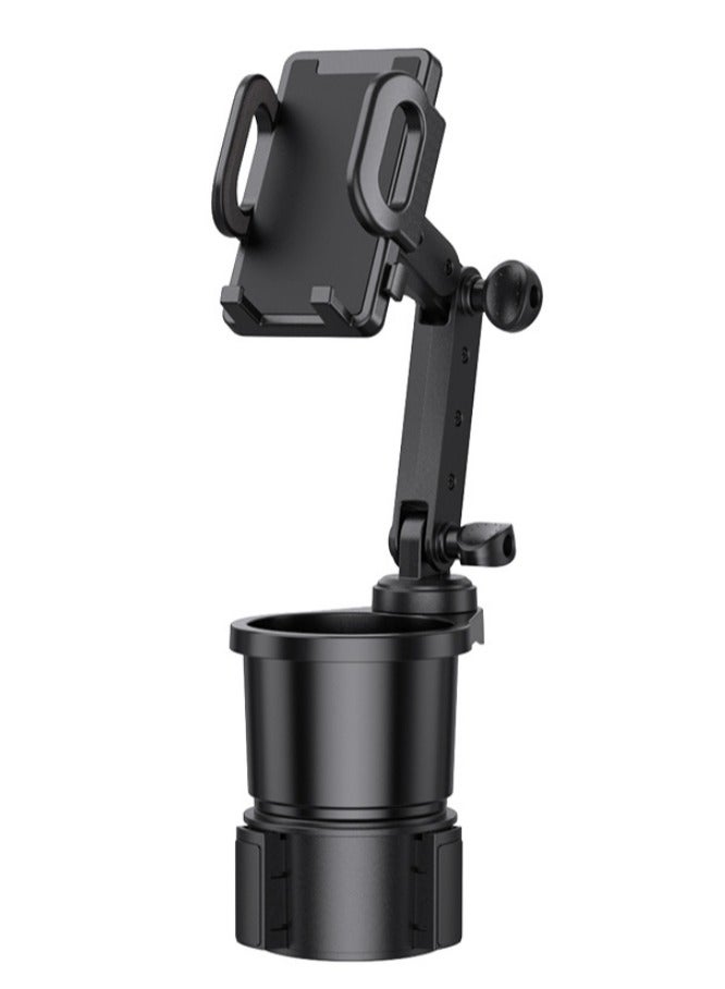 2 in 1 Universal Car Cup Holder Expander with 360° Rotation Phone Mount Auto Cell Phone Stand Drink Holder Stabilizer Multifunctional Accessory - Image 1