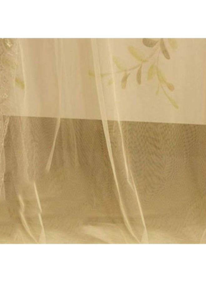 Home textile mosquito net, fishing rod telescopic rail mosquito net, double thickness U-shaped mosquito net, 1.5*2.0m (thick 32mm tube)