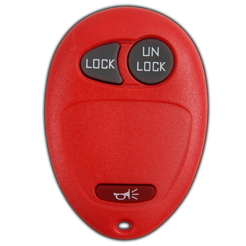 KeylessOption Key Fob Replacement for 2001 2002 2003 2004 2005 2006 2007 2008 2009 2010 2011 2012 Chevrolet Colorado Hummer GMC Canyon Pontiac Isuzu Remote 3Button L2C0007T Locksmith Required