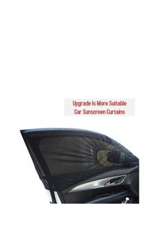 Y&D Car Window Shade, Front Side Sun Shade Cover Block Rays, Full Windows Universal Mesh Mosquito Net Curtains, Glare, UV Rays and Privacy Protection 2 Pack  - Image 3