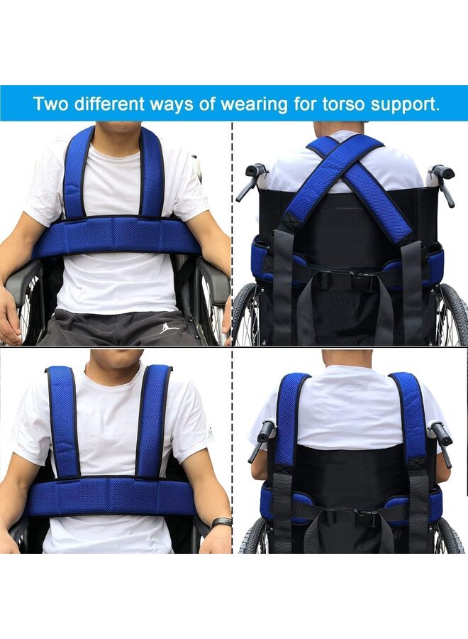 Wheelchair Seat Belt Torso Support Vest for Patient, Elderly & Disabled, Adjustable Full Body Harness Prevent Tilting or Falling & Keep User Upright, Chest Waist Band with Easy Release - Image 5