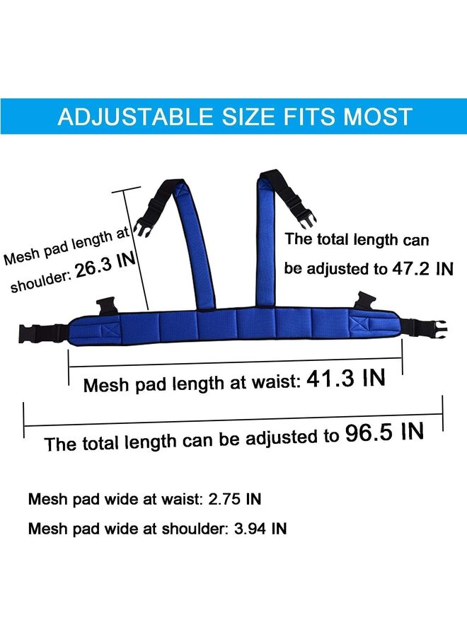 Wheelchair Seat Belt Torso Support Vest for Patient, Elderly & Disabled, Adjustable Full Body Harness Prevent Tilting or Falling & Keep User Upright, Chest Waist Band with Easy Release - Image 3