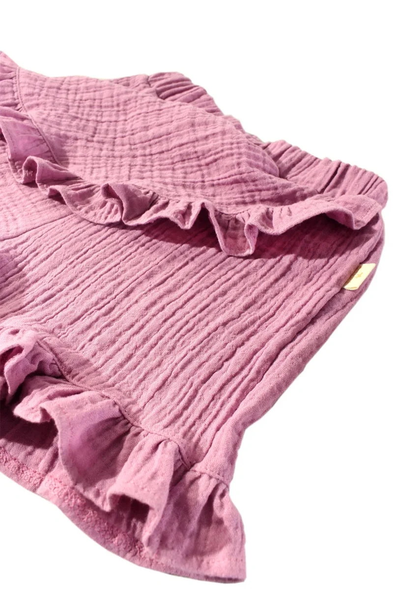 ميلا كيدز Muslin Skort - Fuchsia