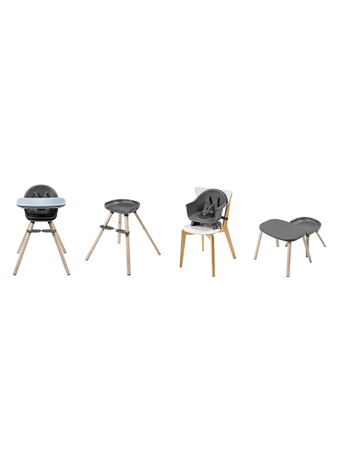 Maxi-Cosi Moa 4-in-1 Evolutive Highchair, 6 Months - 5 Years, 0-22 kg, Adjustable Baby high Chair, Transforms to Booster Seat, Toddler Stool & Small Desk with Seat, Beyond Graphite - Image 3