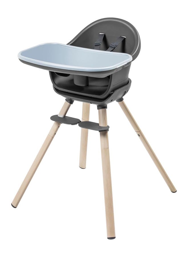 Maxi-Cosi Moa 4-in-1 Evolutive Highchair, 6 Months - 5 Years, 0-22 kg, Adjustable Baby high Chair, Transforms to Booster Seat, Toddler Stool & Small Desk with Seat, Beyond Graphite - Image 1