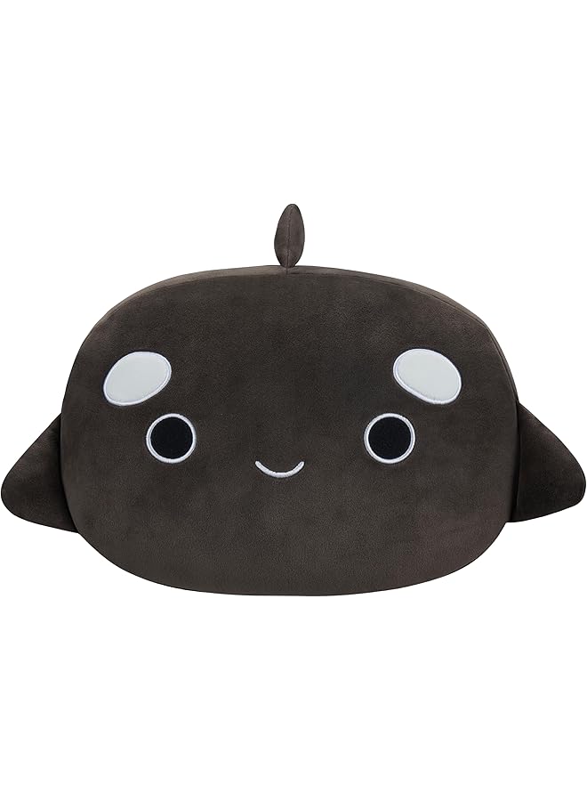 سكويش مالوز قطيفة متوسطة الحجم 12 بوصة سكويشميلو كاي بلاك أوركا قابلة للتكديس - Image 1