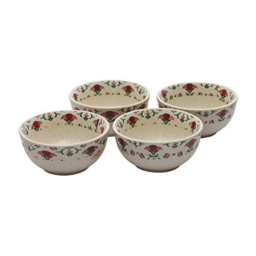 miah decor Miah Décor Handcrafted Ceramic Stoneware Dinner Bowls/Katori/Dessert Bowls Set-Pack of 4| Microwave,Dishwasher & Oven Safe |260 ml)|MD-271 - Image 2