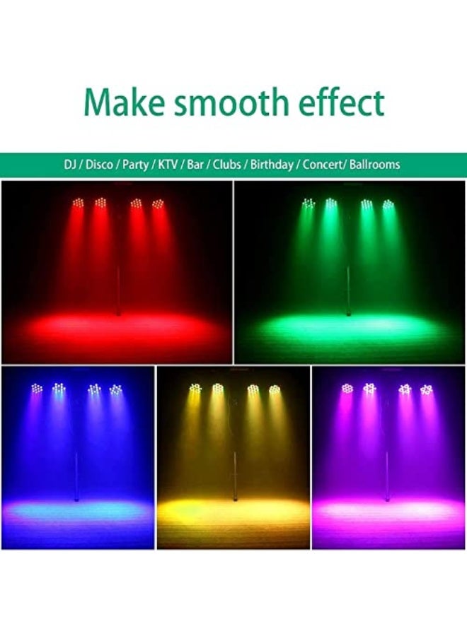 UKing LED Par Lights DJ Stage Light RGB 36 LED with Sound Activated Remote Control DJ Uplighting for Wedding Party Club Christmas Stage Lighting (2 Packs) - Image 3