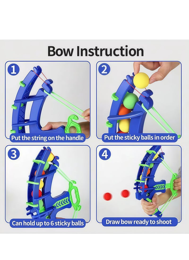 Target Shooting Games Kids Toys, Archery Toy Set, Safe Shooting Games Toys, 1 Dinosaur Bow and Arrow with 5 Sticky Balls for 4 5 6 7 8 9 Years Old Boys Girls Toy Set Gift  - Image 2
