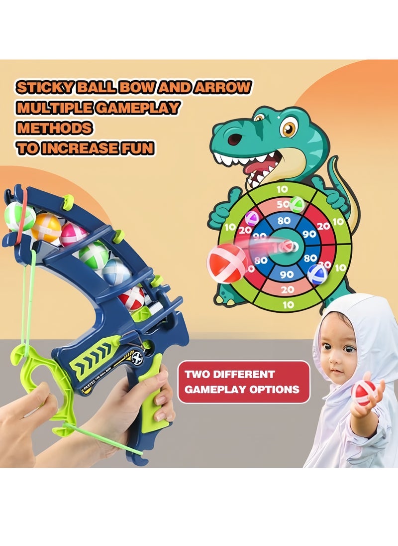 Target Shooting Games Kids Toys, Archery Toy Set, Safe Shooting Games Toys, 1 Dinosaur Bow and Arrow with 5 Sticky Balls for 4 5 6 7 8 9 Years Old Boys Girls Toy Set Gift  - Image 4