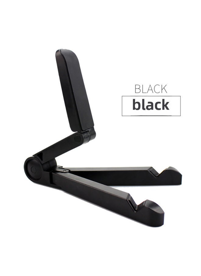 Tablet Bracket For Ipad Triangle Bracket Portable Folding Desktop Lazy Computer Mobile Phone Epp Bracket Wholesale-Color:Black - Image 1