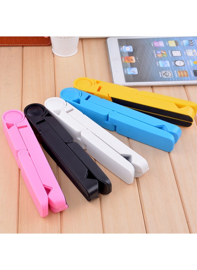 Tablet Bracket For Ipad Triangle Bracket Portable Folding Desktop Lazy Computer Mobile Phone Epp Bracket Wholesale-Color:Black - Image 3