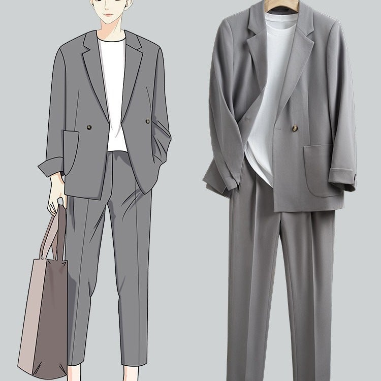 Japanese-Style Drapey Casual Suit For Men, Loose Korean-Style Handsome And Trendy Mature Casual Blazer For - Image 2