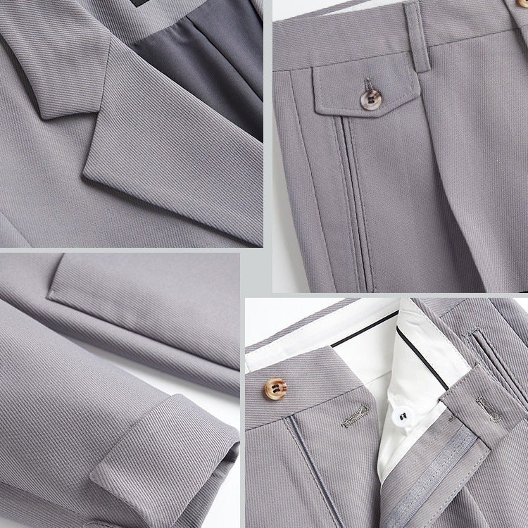 Japanese-Style Drapey Casual Suit For Men, Loose Korean-Style Handsome And Trendy Mature Casual Blazer For - Image 3