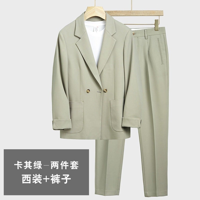 Japanese-Style Drapey Casual Suit For Men, Loose Korean-Style Handsome And Trendy Mature Casual Blazer For - Image 1
