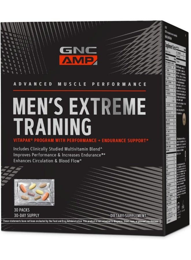 GNC Amp Men'S Extreme Training Vitapak, 30 Packs, Performance And Endurance Support - Image 2
