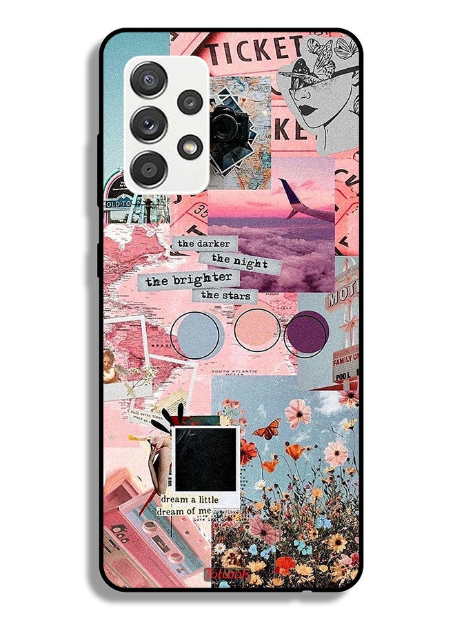 Tolwak Samsung Galaxy M32 5G Protective Case Cover The Darker The Night The Brighter The Stars - Image 1